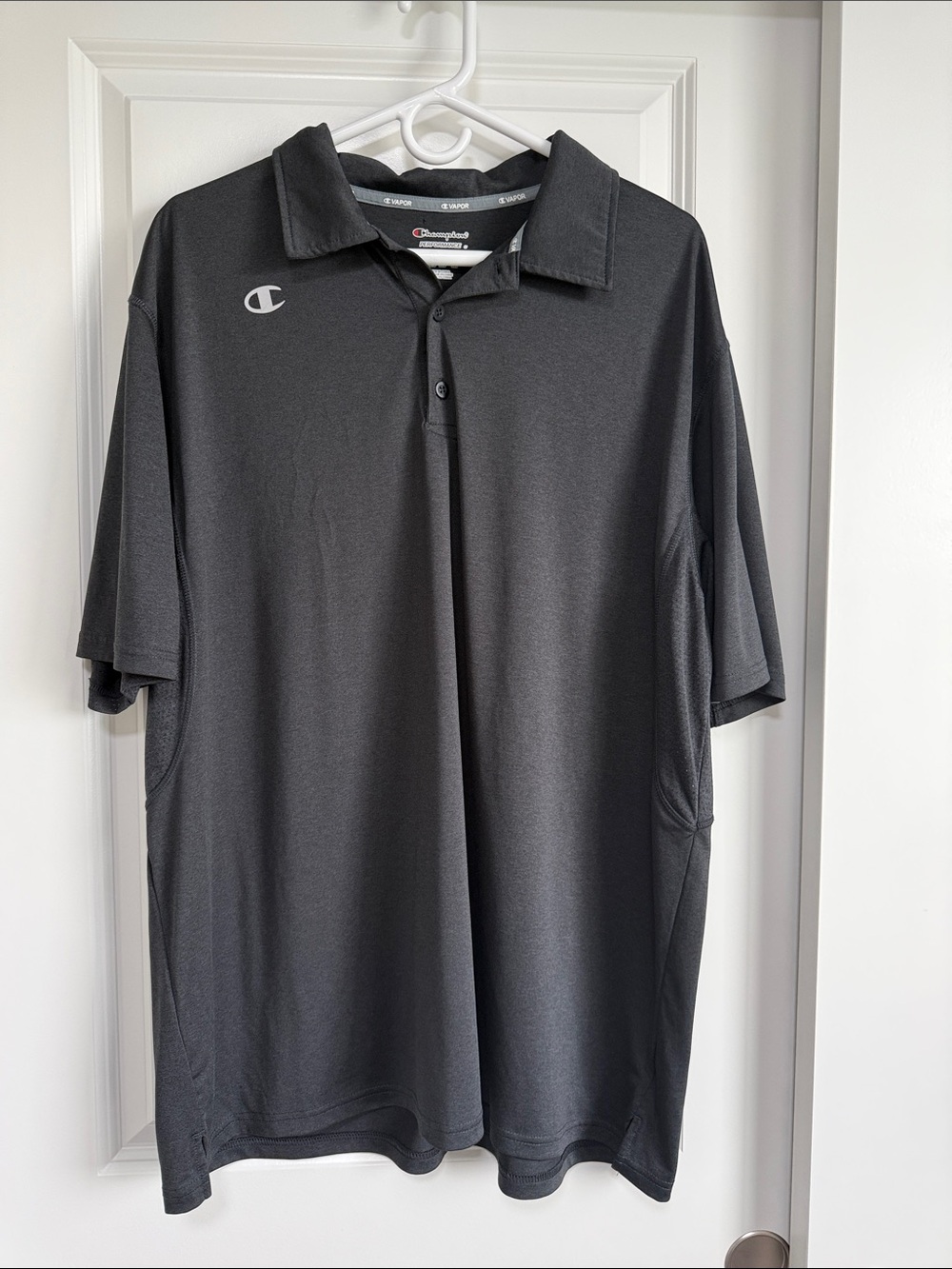 Champion Polo Shirt Athletic Men's XXL Performance Gray